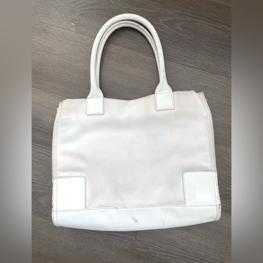 Tory Burch blush pink canvas Tote - Picture 3 of 5